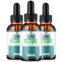 (3 Pack) Lung Restore Drops, Official LungRestore Liquid Supplement Drops with All Natural Ingredients, Lung Restore Advanced Lungs Wellness Support with Premium Vitamins for Women & Men (90 Servings)
