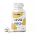 Hair Skin and Nails Supplement Multi Collagen Peptides 1000mg, High Potency Biotin 10,000mcg Keratin, Hyaluronic Acid & Saw Palmetto Non-GMO & Gluten Free Support for Men & Women 60 Capsules