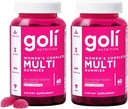 Goli Women's Multi Gummies - Complete Daily Multivitamin with All 13 Essential Vitamins, Biotin, Zinc - Supports Hair, Skin, Nails, Immune System - Vegan, Non-GMO, Gluten-Free - 60 Count (2 Pack)