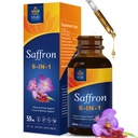 Saffron Extract Drops, Saffron Supplements with Azafrán Extract for Mood, Energy, Focus & Memory Support, Herbal Liquid Formula with Ashwagandha Holy Basil, 2 oz