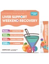 Venture Pal Liver Support Electrolyte Powder, Milk Thistle + Ginger & Turmeric, Sugar-Free & Gluten-Free, Grapefruit, 12 Sticks