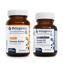 Metagenics Bundle - Immune Active & D3 10,000 + K - 60 Capsules of Immune Active for Immune Health Support - 60 Softgels of D3 10,000 + K for Immune Support, Bone Health & Heart Health