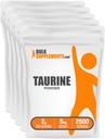BulkSupplements.com Taurine Powder - Taurine Supplement, Aminosäureergänzung für Energie - Entflammt & Glutenfrei, 2g pro Servierung, 1kg (Pack mit 5) (11 lbs)