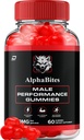 Alpha Bites for Men Gummies – Alphabites Max Performance, Advanced Formula 1000MG, Extra Strength Natural Supplement for Muscle Growth & Overall Health Support and Reviews (1 Pack – 60 Gummies)