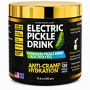 Electric Pickle Drink-Electrolytes Powder-Relieves Cramps + Natural Hydration-Pickle Based Electrolyte-Made with Celtic Salt. Sugar Free, No Artifical Sweeteners. Equal to 120 pickles shots.
