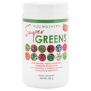 Youngevity Super Greens – Organic Superfood Powder with Fermented Fruits and Vegetables, Probiotics, Enzymes – Supports Digestion, pH Balance, Energy – 257g Canister