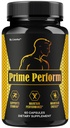 Prime Perform Capsules - Official PrimePerform Pills for Men Supplement Support - Maximum Strength, Premium Natural Advanced Formula Pastillas for Health & Wellness, 60 Capsules for 1 Month