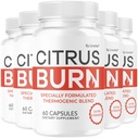 (5 Pack) Citrus Burn Capsules - Official CitrusBurn Pills Supplement Support All Natural Ingredients Advanced Formula Premium Multivitamin for Overall Health & Wellness, 300 Capsules for 5 Months