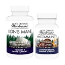 Host Defense Bundle mit Lion's Mane Capsules, 120 Count & MyCommunity Capsules, 30 Count - Support Brain Health, Memory & Focus - Unterstützung Immune Health mit 17 Spezies Mushroom Blend*