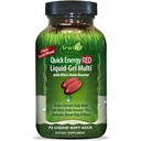 Irwin Naturals Quick Energy RED Liquid-Gel Multi mit Nitric Oxid Booster - 72 Liquid Softgels - mit Nitric Oxid Booster, Turmeric, Brown Kelp, Maca & Beet Root