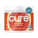 Cure Hydration | Plant-Based Electrolyte Drink Mix | No Added Sugar | Dehydration Relief Powder Made with Coconut Water | Non-GMO | Vegan | 28 Servings Jar - Blood Orange