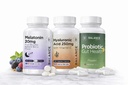 Balancebreens Melatonin + Hyaluronic Acid + Probiotics Sleep, Skin & Gut Support Bundle