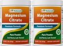 Beste Natürliche Magnesium Citrat Pulver 1 Pfund (1 LB (Pack von 2))
