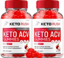 (2 Pack) Keto Rush ACV Gummies Advanced, Rush Keto Plus ACV Gummies Apple Cider Vinegar Rush ACV Gummies Rush Keto Weight Management Gummies Reviews Vitamin B12 Keto+acv, 1000mg (120 Gummies)