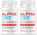 (2 Pack) Alpha TRT Capsules - Official AlphaTRT Pills for Men All Natural Daily Nutrition Support Premium Advanced Formula Multivitamin for Overall Health & Wellness, 120 Capsules for 5 Months