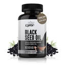Reine organische kaltgepresste schwarze Seed Ölkapseln - Vegan Non-GMO Pure Nigella Sativa Black Cumin Seed Oil für Beauty Immunity & Overall Wellness Support - Thymoquinone-Rich 1000mg Servieren (60 Tage)