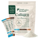 Great Lakes Wellness Collagen Peptides Powder for Skin, Hair, Nails, Joints & Digestion - Variety Flavors - Quick Dissolve Hydrolyzed, Non-GMO, Kosher - 12 Sticks