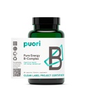 Puori Pure Energy Vitamin B-Complex with 8 Essential Vitamins - Active & Methylated B Vitamins (Thiamin, Riboflavin, Niacin, B6, Folate & B12) - Biotin, Inositol, Pantothenic Acid & Choline