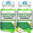 Cortisol Gummies for Women, 16-in-1 Cortisol Supplements for Women,Cortisol Reducer with Ashwagandha, Rhodiola Rosea, Magnesium, L-theanine for Relaxation, Zzz, Cognition, Apple Flavor, 120Cts