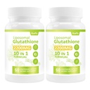 Liposomal Glutathione 2200 MG per Serving, 10-in-1 Comprehensive Formula with Vitamin C, Alpha-Lipoic Acid, Resveratrol, Milk Thistle, 120 Capsules,Non-GMO Nutritional Supplement