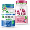Earth's Pearl Probiotics for Women & Men & Kids - Pearl-Shaped Probiotic & Prebiotics & Vaginal Probiotics for Women Promotes Healthy Vaginal Odor & pH Balance for Women with BIO-Tract®