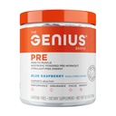 Die Genius Brand Genius Pre - Clean Pre-Workout Pulver für Energie, Fokus & Fitness-Unterstützung - keine künstlichen Aromen, Konservierungsstoffe oder proprietäre Mischungen - Non-GMO - 20 Servierungen - Blaue Himbeere