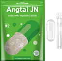 Leere Kapseln Größe 2 - Vegan Kapseln Leer - Pill Kapseln Leer (5000 Zähler) mit 2 Micro Lab Spoons für Kapselfüllset - Veggie Kapseln Leer für DIY Ihre eigenen Ergänzungen