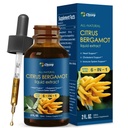 6-in-1 Citrus Bergamot Extract Blend Drops, 100% Natural Herbal Tincture Liquid for Immune System Support with Red Yeast Rice, Grape Seed Extract, Coenzyme Q10, Artichoke, and Echinacea