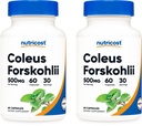 Nutricost Coleus Forskohlii 500mg Servieren - Maximale Stärke Formel 60 Caps (2 Flaschen)