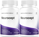 (2 Pack) Neurocept - Neurocept Capsules Memory Advanced Formula Brain Support Premium Pills Maximum Strength All Natural Daily Vitamins for Health and Wellness Reviews, 120 Capsules for 2 Months