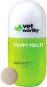 Vet Worthy Puppy MultiVitamins - Multivitamin für Welpen zur Unterstützung Optimum Gesundheit & Gesamt Wellness - Hundeergänzung mit Eisen, Magnesium, Zink, Vitamin A,B Vitamine - Leber Geschmack,60 Kautabletten