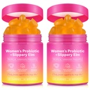 Probiotics for Women Gummies with Slippery Elm Feminine Balance Gummies for Women Vaginal Probiotics with Prebiotics & Lactobacillus Probiotic Blend Vaginal Odor & Vaginal Flora 120Gummy