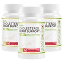 Cholesterol Lowering Supplements & Heart Support with Plant Sterols, Niacin, Red Yeast Rice, Cholesterol Supplements Support Normal Cholesterol Levels 180 Capsules