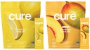 Cure Hydration Bundle | Plant-Based Electrolyte Drink Mix | No Added Sugar | Dehydration Relief Powder Made with Coconut Water | Vegan | 28 Packets - Tropical Punch & Peach Mango