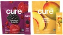 Cure Hydration Bundle | Plant-Based Electrolyte Drink Mix | No Added Sugar | Dehydration Relief Powder Made with Coconut Water | Vegan | 28 Packets - Berry Pomegranate & Peach Mango