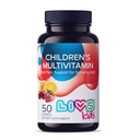 LIVS Children's Multivitamin Gummy - Kids Multivitamin Gummies with Vitamin D2, Omega 3, Zinc, Vitamin C, B12 & More | Gluten-Free, Non-GMO Supplements for Kids – Strawberry, Cherry & Org Taste, 50 Ct