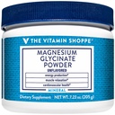 The Vitamin Shoppe Powder Magnesium Glycinate - Muscle Relaxation, Bone Health & Calm Support, Gentle on Stomach - 91 Servings
