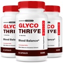 (3 Pack) Glyco Thrive – Official GlycoThrive Capsules with Natural Ingredients | Premium Formula for Heart, Circulation, Energy & Balanced Levels | Easy-to-Take Pills, 90 Day Supply (180 Capsules)