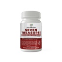 GROOVY BEE® Seven Treasures Mushroom 100 caps (500mg) (Made with Organic Mushroom Powders)