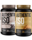 Jacked Factory Authentic ISO Grass Fed Whey Protein Isolate Powder - Low Carb, Non-GMO Muscle Building Protein w/No Fillers (Cookies & Cream, 30sv) & (Vanilla Oatmeal Cookie, 30sv)