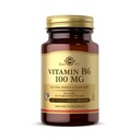 Solgar Vitamin B6 100 mg - 100 Gemüsekapseln - Non-GMO, Vegan, Glutenfrei, Dairy Free, Kosher, Halal - 100 Portionen