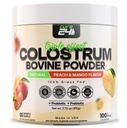 Bovine X3 Colostrum Supplement Pulver für Menschen, 100% reine ganz natürliche Gras Fed Superfood, High IgG, Plus Probiotic & Prebiotic, natürliche Peach-Mango Flavor, Made in USA