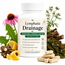 Lymphatic Drainage Capsules, Natural Herbal Supplements with Dandelion Extract, Burdock, Kelp & Echinacea, Supports Cellulite Reduction, Lymph Node Detox Cleanse & Immune Health (1)