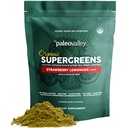 Paleovalley Organic Supergreens - Bio Greens Powder Superfood für Immununterstützung - Paleo Green Powder Blend - 30 Portionen - 23 Superfoods - Glutenfrei, keine Getreiderasen, Soja oder Getreide