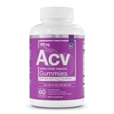 Grundlegende Elemente Apfel Apfel Apfelessig-Gummi aus der Mutter - Natürlich-Sourced, Vegan ACV mit Folsäure und Vitamin B6 & B12 60 Zähler