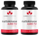 Luma Nutrition Nattokinase Supplement - Natto 4000 FU Per Serving, Premium Heart Health Support - Vegan & Gluten Free - 60 Capsules - Made in USA (Pack of 2)