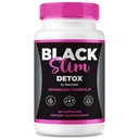 BlackSlim Detox Capsules, Pure Plant-Based Cleanse Formula | Premium Support for Energy, Shape, Body Balance & Active Fitness | Natural Easy-to-Take Pills, 30 Day Supply (60 Capsules)