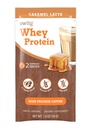swiig Whey Protein Powder Caramel Latte – Single Serve Packets (10 Count), 20g Protein for Post Workout Recovery & Lean Muscle – No Artificial Ingredients, Gluten Free, Non-GMO