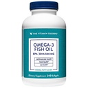 Der Vitamin Shoppe Omega 3 Fischöl, EPA & DHA 500mg, Reinheit versichert, Molecular destilliert, um Herz-Kreislauf-, Gelenk- und Gehirngesundheit zu unterstützen 1000mg (240 Softgels)