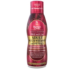 Tropical Oasis Adult Liquid Multivitamin -Liquid Multi-Vitamin und Mineral Supplement mit 125 Gesamtnährstoffen einschließlich; 85 Vitamine & Mineralstoffe, 23 Aminosäuren und 18 Kräuter - 16 fl oz, 32 serv